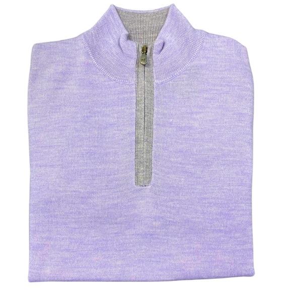 Raffi Other - Men’s size large new with tags Raffi extra fine merino wool quarter zip lilac